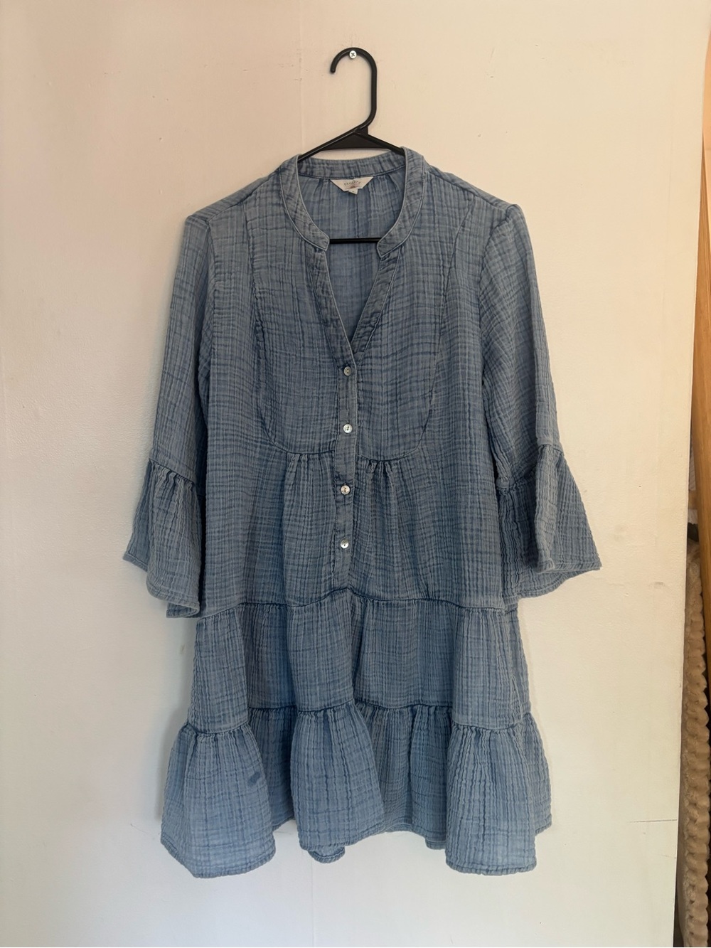 Faherty Dream Cottom Gauze Kasey Dress Small